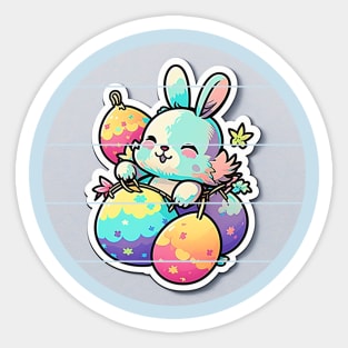 Cute Easter Bunny Sticker